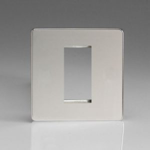 VARILIGHT POLISHED CHROME 1-MODULE DATA PLATE