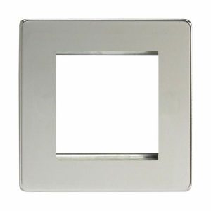 VARILIGHT POLISHED CHROME 2-GRID PLATE
