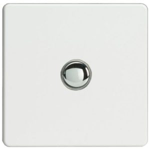 VARILIGHT XDQP1S 1G PUSH SWITCH WH
