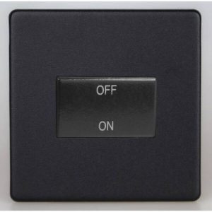 VARILIGHT TRIPLE POLE MATT BLACK ISOLATING SWITCH