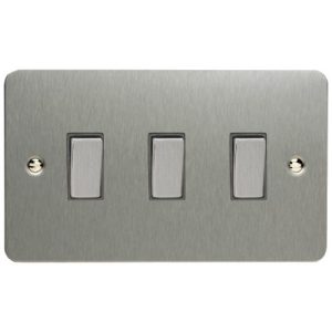 VARILIGHT 3G (TWIN PLATE) BRUSHED STEEL ULTRA FLAT