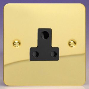 VARILIGHT POL BRASS 1G 5A SOCKET BL INS