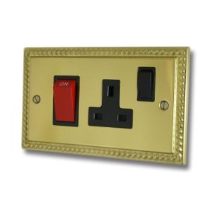 VARILIGHT 1G 45A G/BRASS BLACK INSERT