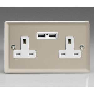 VARILIGHT S/CHR 2G UNSWITCHED SKT+ 2 USB