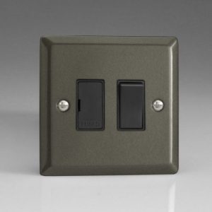 VARILIGHT CLASSIC SWITCH FUSE SPUR GRAPHITE