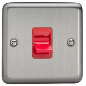 VARILIGHT MATT CHROME 45A SINGLE PLATE