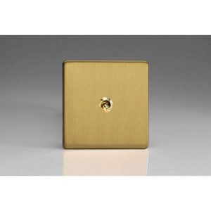 VARILIGHT 1G 2W TOGGLE SWITCH BRASS