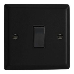 VARILIGHT 1G 2W MATT BLACK SWITCH