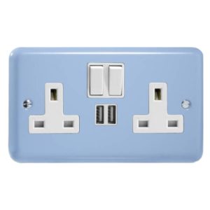 VARILIGHT 2G USB SOCKET DUCK EGG BLUE