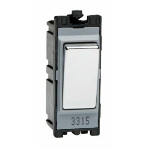 VARILIGHT 1G 2W GRID SWITCH CHROME