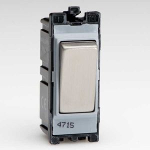 VARILIGHT G102SS POWERGRID MODULE STEEL 10A 2-WAY SWITCH