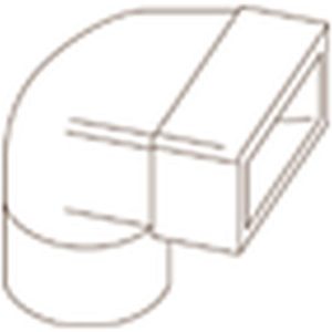 VENT-AXIA 204 X 60 ELBOW BEND 125MM TO RCTANGULAR