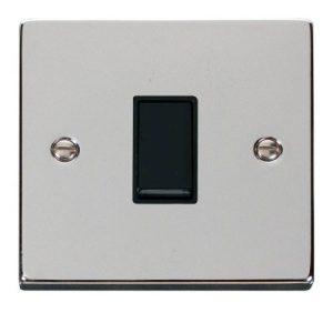 CLICK DECO VICTORIAN POLISHED CHROME VPCHROME 10A 1-GANG 2 WAY SWITCH