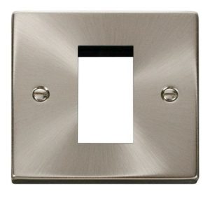 CLICK NEW MEDIA 1-GANG 1-MODULE PLATE FOR MEDIA MODULES
