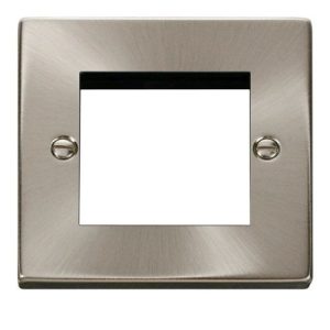 CLICK NEW MEDIA 1-GANG 2-MODULE PLATE FOR DATA MODULES