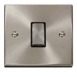 CLICK DECO VICTORIAN SATIN CHROME VP INGOT 10A 1-GANG 2 WAY SWITCH