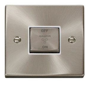 CLICK DECO VICTORIAN SATIN CHROME 10A 1-GANG 3 POLE INGOT SW
