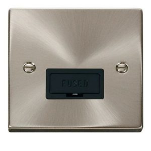 CLICK DECO VICTORIAN SATIN CHROME VP SATIN CHROME 13A SPUR WITHOUT FLEX OUTLET