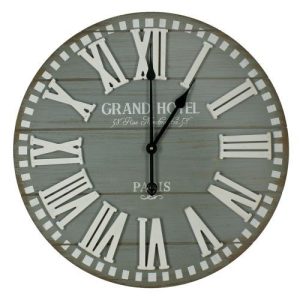 WIDDOP GREY ROMAN PROFILE WALL CLOCK 60CM