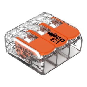 WAGO 3-PORT 32A(4MM)LEVER CONNECTOR(50)