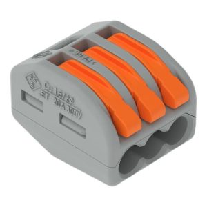 WAGO 3-PORT 32A(4MM)LEVER CONNECTOR(50)