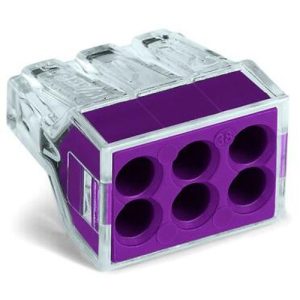 WAGO 6-PORT 24A(2.5MM)PUSH CONNECTOR(50)