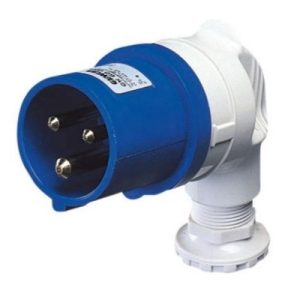 16A 240V 2P+E RIGHT ANGLED PLUG(GW60085)