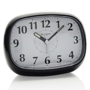 WIDDOP ALAM OVAL WITH LIGHT & SNOOZE BLACK