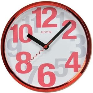 RHYTHM WALL CLOCK-RED