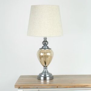 WIDDOP HESTIA TABLE LAMP WITH METAL BASE AND WHITE
