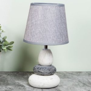 WIDDOP MOROCCAN COLLECTION PEBBLE LAMP WITH GREY S