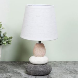 WIDDOP MOROCCAN COLLECTION PEBBLE LAMP WITH WHITE