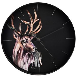 HOMETIME ROUND WALL CLOCK 30CM - STAG