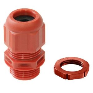 WISKA RED 20MM C/GLAND + L/NUT (EACH)