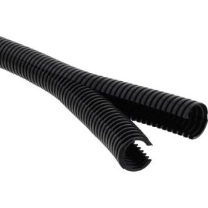 WISKA 21MM EXT/17MM INT BCAV-D PLASTIC CONDUIT, DIVIDED PA6 UL94-V2 BLACK (PER MTR) (50MTR REEL)