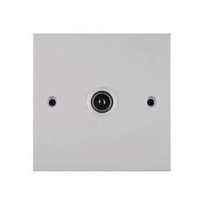 WOLSEY FLUSH SINGLE TV OUTLET PLATE