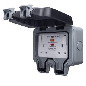 BG IP66 2G 13A TYPE-A RCD SWITCHED SOCKET