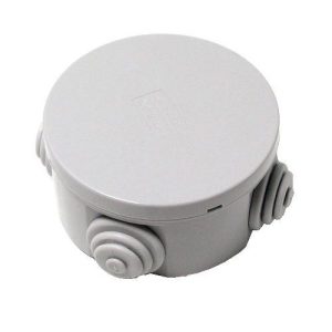 WATERPROOF 80MM X 39MM ROUND BOX IP44