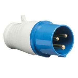 16A 240V 2P+E BLUE PLUG