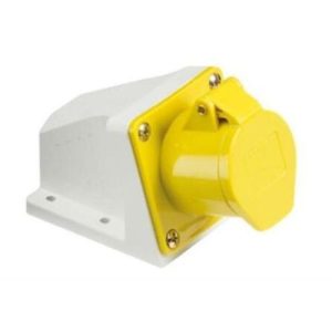 16A 110V 2P+E YELLOW SURFACE SOCKET