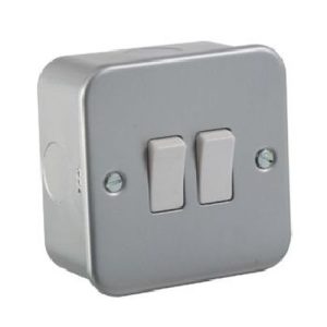 METALCLAD 2-GANG 2-WAY SWITCH