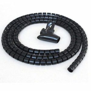 2M BLACK CABLE TIDY KIT