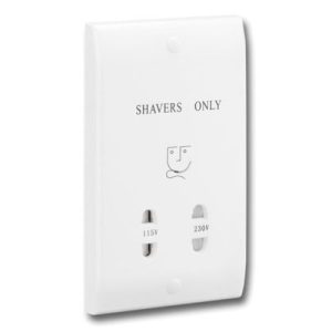 DUAL VOLTAGE SHAVER SOCKET