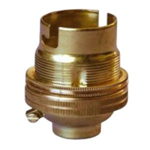 1/2" POLISHED BRASS BC LAMPHOLDER