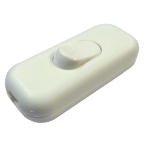 3 CORE 6A IN-LINE SWITCH WHITE