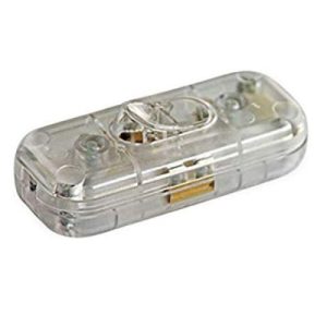 3 CORE 6A IN-LINE SWITCH CLEAR