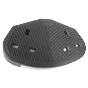 2G 13A RUBBER TRAILING SOCKET BLACK