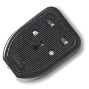 1G 13A RUBBER TRAILING SOCKET BLACK