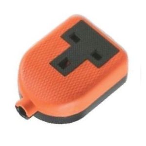 1G 13A RUBBER TRAILING SOCKET ORANGE