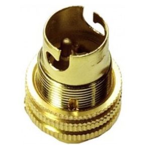 ½" SBC POLISHED BRASS LAMPHOLDER